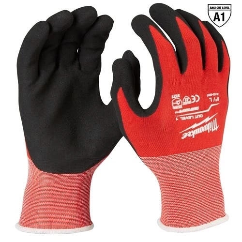 Milwaukee Cut Level A1 Dipped Gloves 12 Pack - Medium 48-22-8901B - Image 3