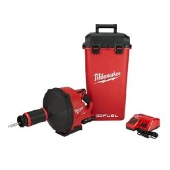 Milwaukee M18 FUEL Drain Snake Auto Feed 5/16" X 35' Bulb Kit 2772A-21