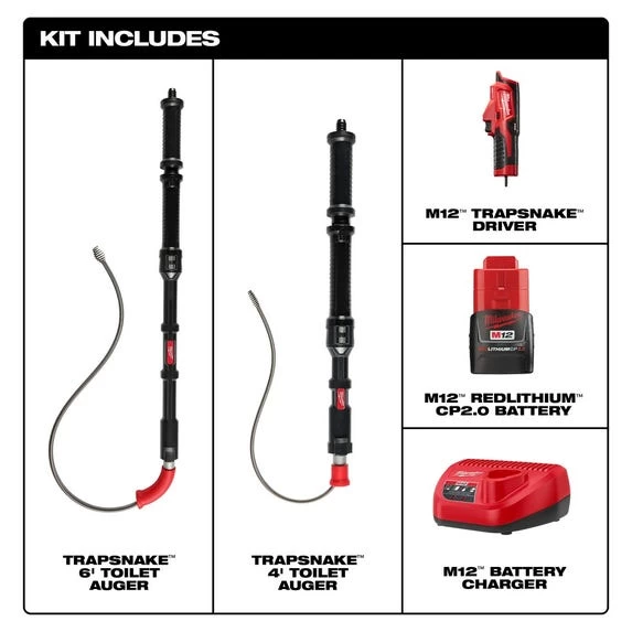 Milwaukee M12™ TRAPSNAKE™ 2-Tool Combo Kit 3577-21 - Image 2