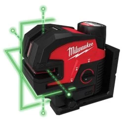 Milwaukee M12™ Green Cross Line & 4-Points Laser Kit 3624-21