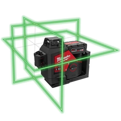 Milwaukee M12 Green 360° 3-Plane Laser Kit 3632-21