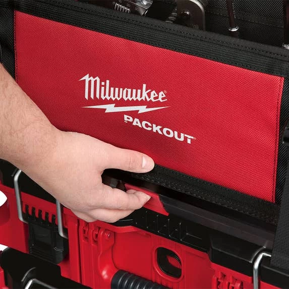 Milwaukee 20" PACKOUT Open Tote Tool Bag 32 Pockets 48-22-8320 - Image 7
