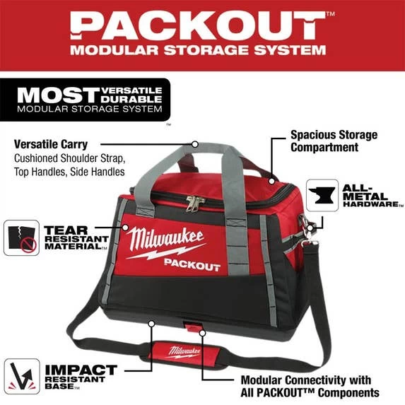 Milwaukee 20" PACKOUT SoftSide Tool Bag 48-22-8322 - Image 3