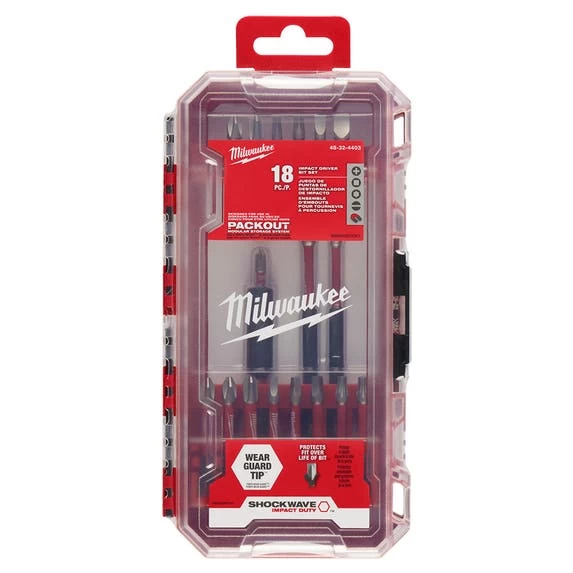 Milwaukee SHOCKWAVE Impact Duty™ Driver Bit Set- 18PC 48-32-4403 - Image 2