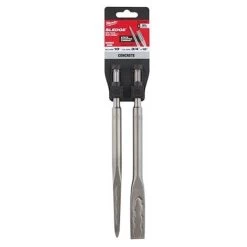 Milwaukee SDS-PLUS SLEDGE Bull Point & Flat Chisel 2 Pack 48-62-6080