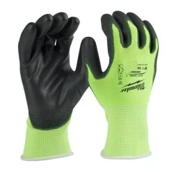 Milwaukee High Visibility Cut Level 1 Polyurethane Dipped Gloves - Medium 48-73-8911