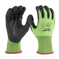 Milwaukee High Visibility Cut Level 5 Polyurethane Dipped Gloves - 2XL 48-73-8954