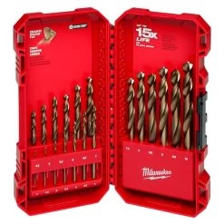 Milwaukee RED HELIX™ Cobalt Metric Drill Bit Set – 19PC 48-89-2530