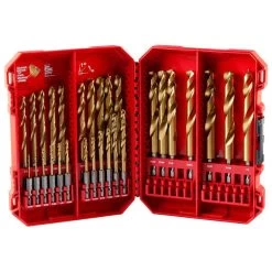 Milwaukee SHOCKWAVE Impact Dutyâ„¢ RED HELIXâ„¢ Titanium Drill Bit Set - 29PC 48-89-4672