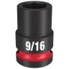 Milwaukee Shockwave Impact Duty 1/2" Drive 9/16" Standard 6 Point Socket 49-66-6203