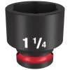 Milwaukee Shockwave Impact Duty 1/2" Drive 1-1/4" Standard 6 Point Socket 49-66-6214
