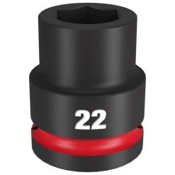 Milwaukee Shockwave Impact Duty 3/4" Drive 22mm Standard 6 Point Socket 49-66-6360