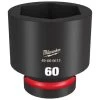 Milwaukee Shockwave Impact Duty 1" Drive 60mm Standard 6 Point Socket 49-66-6613