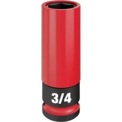 Milwaukee SHOCKWAVE Impact Duty™ 1/2 Drive 3/4" SAE Lug Nut Wheel Socket 49-66-7810