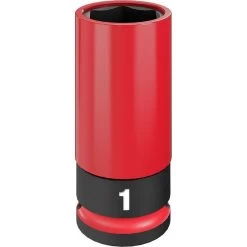 Milwaukee SHOCKWAVE Impact Duty™ 1/2 Drive 1" SAE Lug Nut Wheel Socket 49-66-7814