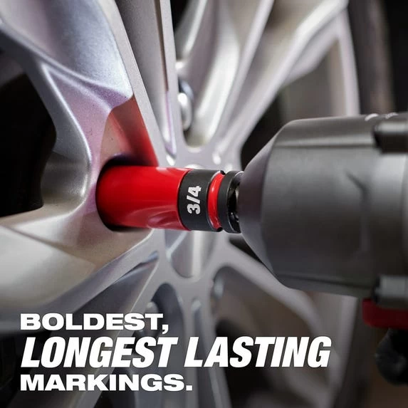 Milwaukee SHOCKWAVE Impact Duty™ 1/2 Drive SAE & Metric 9PC Lug Nut Wheel Socket Set 49-66-7832 - Image 6