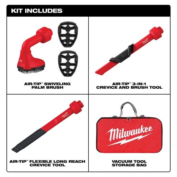 Milwaukee AIR-TIP 3-Piece Automotive Vacuum Tool Kit 49-90-2019A - Image 7