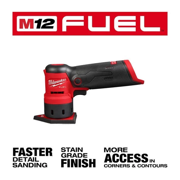 Milwaukee M12 FUEL Orbital Detail Sander (Bare Tool) 2531-20 - Image 5
