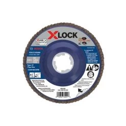 Bosch 4-1/2" X-LOCK Arbor Type 27 60 Grit Flap Disc FDX2745060