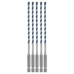 Bosch 5/32" X 6" Blue Granite Turbo Carbide Hammer Drill Bits (5 Pack) HCBG0205T
