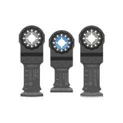 Bosch 1-1/4" Starlock High-Carbon Steel Xtra-clean Clean Carbide Plunge Cut Blades 3 Pk. OSL003VP