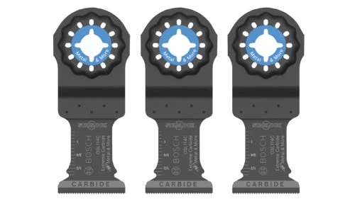 Bosch 1-1/4" Starlock Oscillating Multi Tool Carbide Plunge Cut Blade 3 Pk OSL114C-3