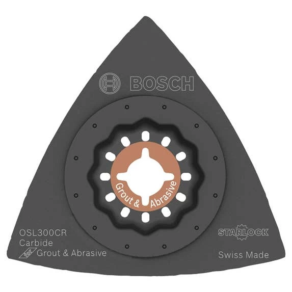 Bosch 3" Starlock Oscillating Multi-Tool Carbide Grit Delta Rasp OSL300CR