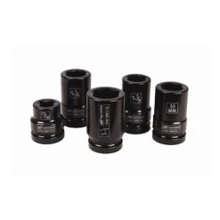 Ingersoll Rand 1" Drive 5 Piece Combo SAE & Metric Impact Socket Set SK8C5TN